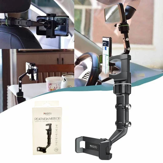 Yesido C192 Multifunctional Car Rearview Mirror Phone Holder