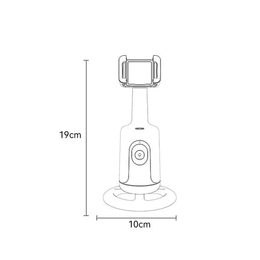 Yesido SF15 Intelligent Face Recognition 360-Degree Rotating PTZ Shooting Holder - Black