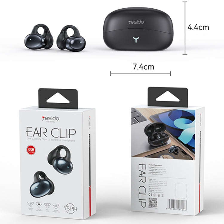 Yesido YSP14 Air Conduction Bluetooth 5.3 Wireless Ear Clip Earphones