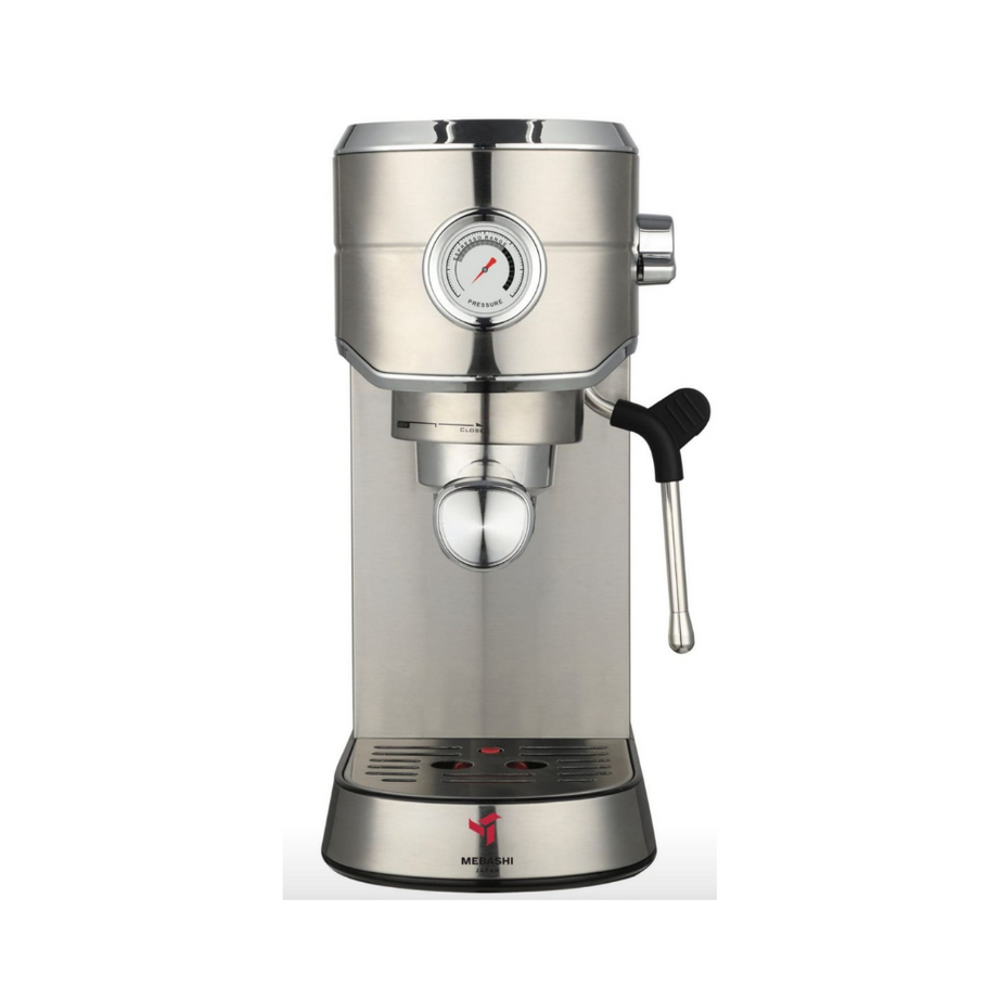Mebashi™ Esspresso Coffee Maker, 1L Capacity / 20 Bar Pressure, Stainless Steal