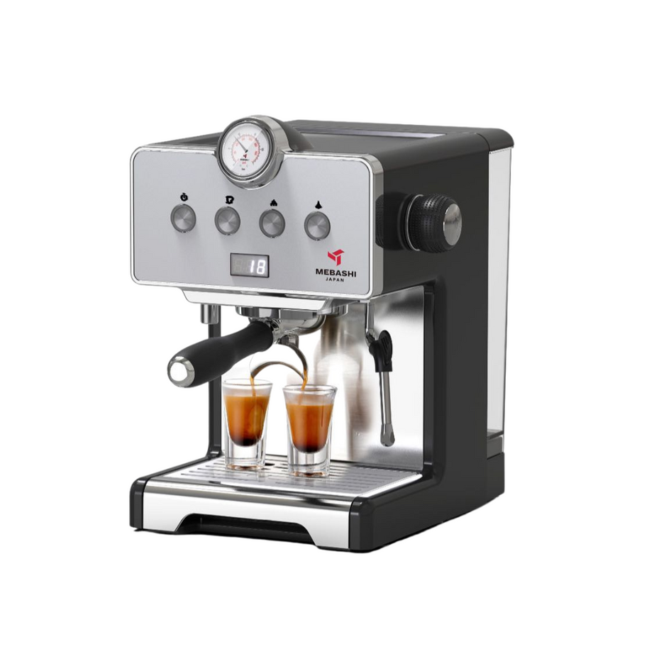 Mebashi™ Espresso Coffee Maker, 1.7L Capacity / 15 Bar Pressure, Stainless steel steam nozzle for cappuccino or latte.