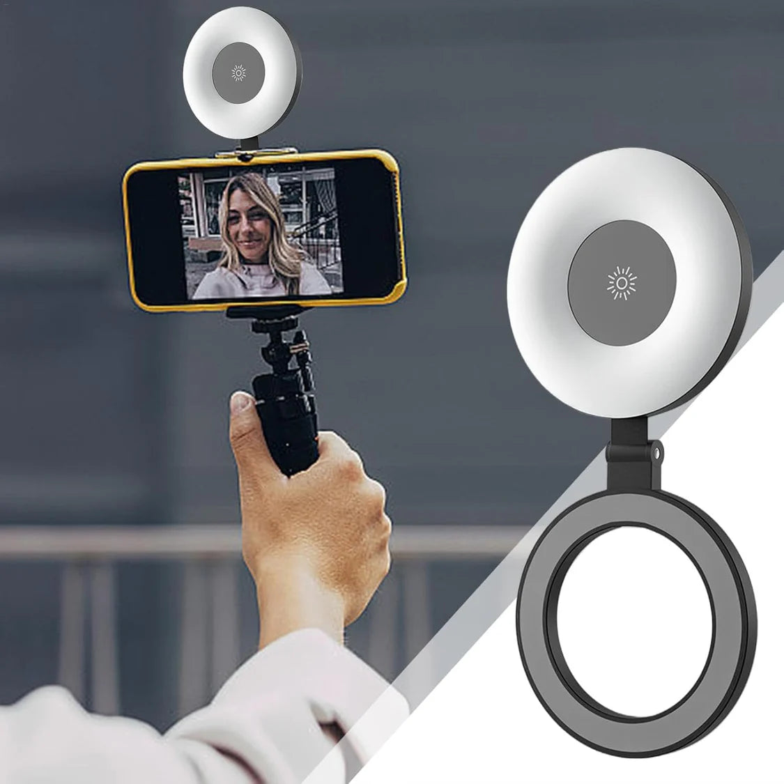 Magnetic Selfie Ring Light for Mobile Photography by VOLUO