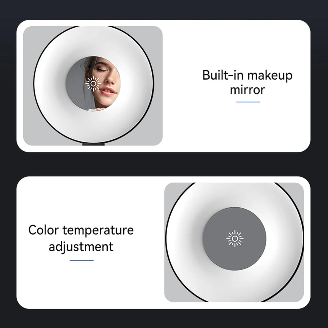 Magnetic Selfie Ring Light for Mobile Photography by VOLUO