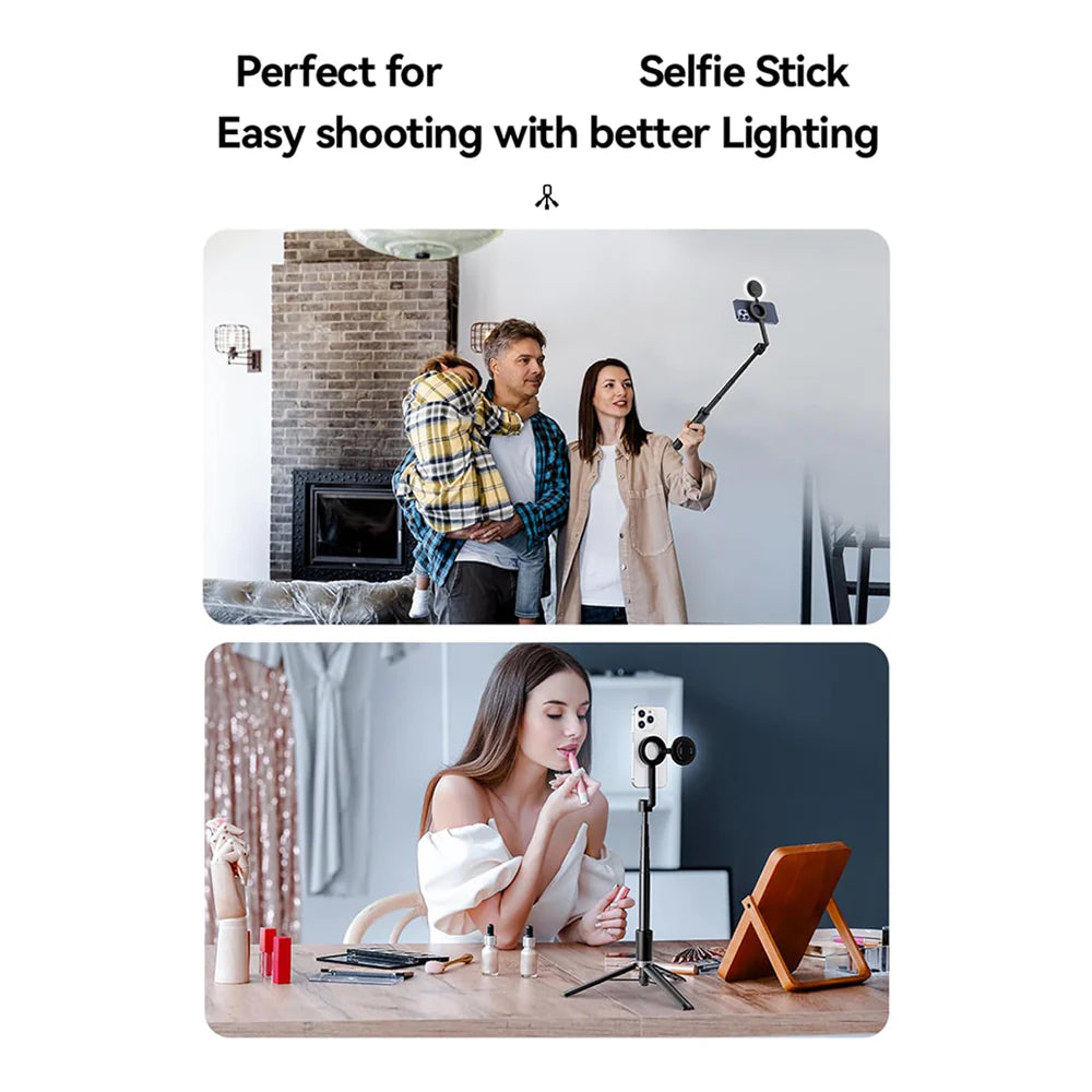 Magnetic Selfie Ring Light for Mobile Photography by VOLUO