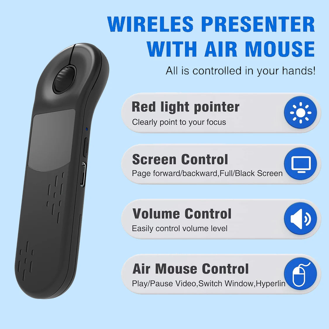 ADAK Pro Multi-Functional Air Laser Mouse