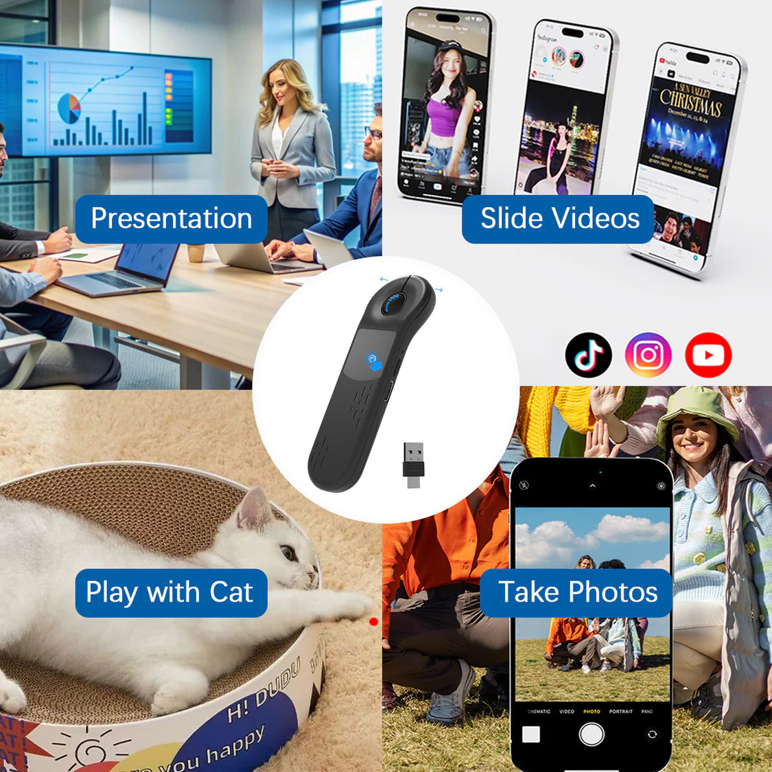 ADAK Pro Multi-Functional Air Laser Mouse