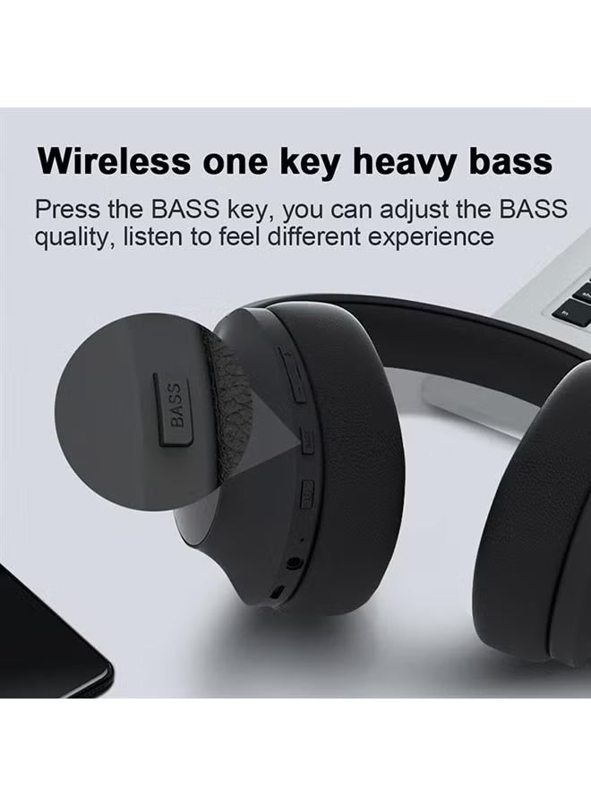 E1200 Bluetooth Wireless Stereo Sound Over-Head Gaming Headset With Microphone