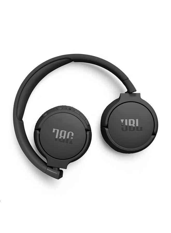 Tune 670 Adaptive Noice Cancelling Wireless On Ear Headphones Pure Bass Sound Black