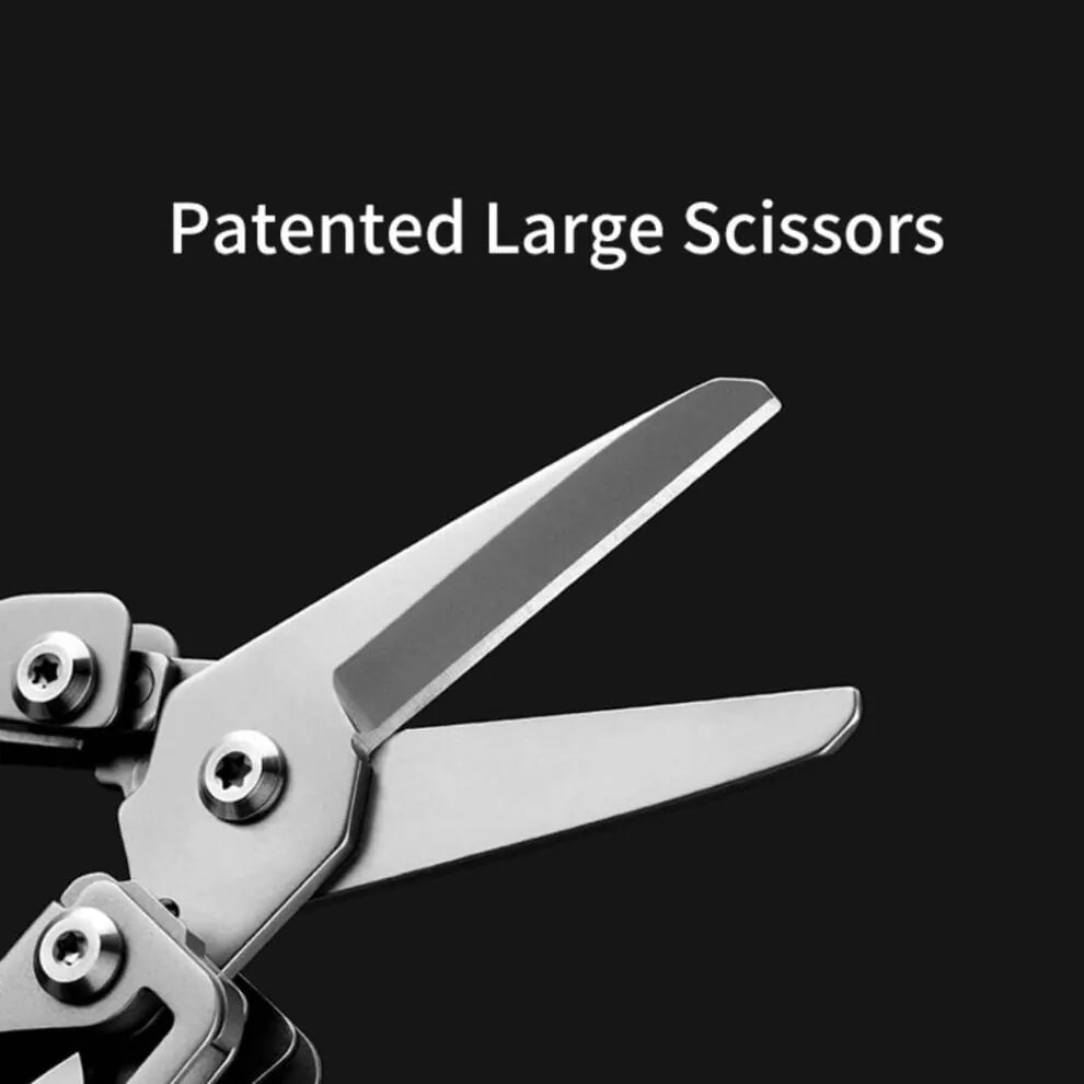 NexTool Flagship Max 14-in-1 Multi-Tool with 80Cr14MoV Blade, Large Scissors, Saw, Pliers, and Emergency Glass Breaker