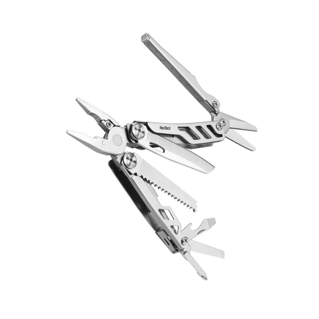 NexTool Flagship Max 14-in-1 Multi-Tool with 80Cr14MoV Blade, Large Scissors, Saw, Pliers, and Emergency Glass Breaker