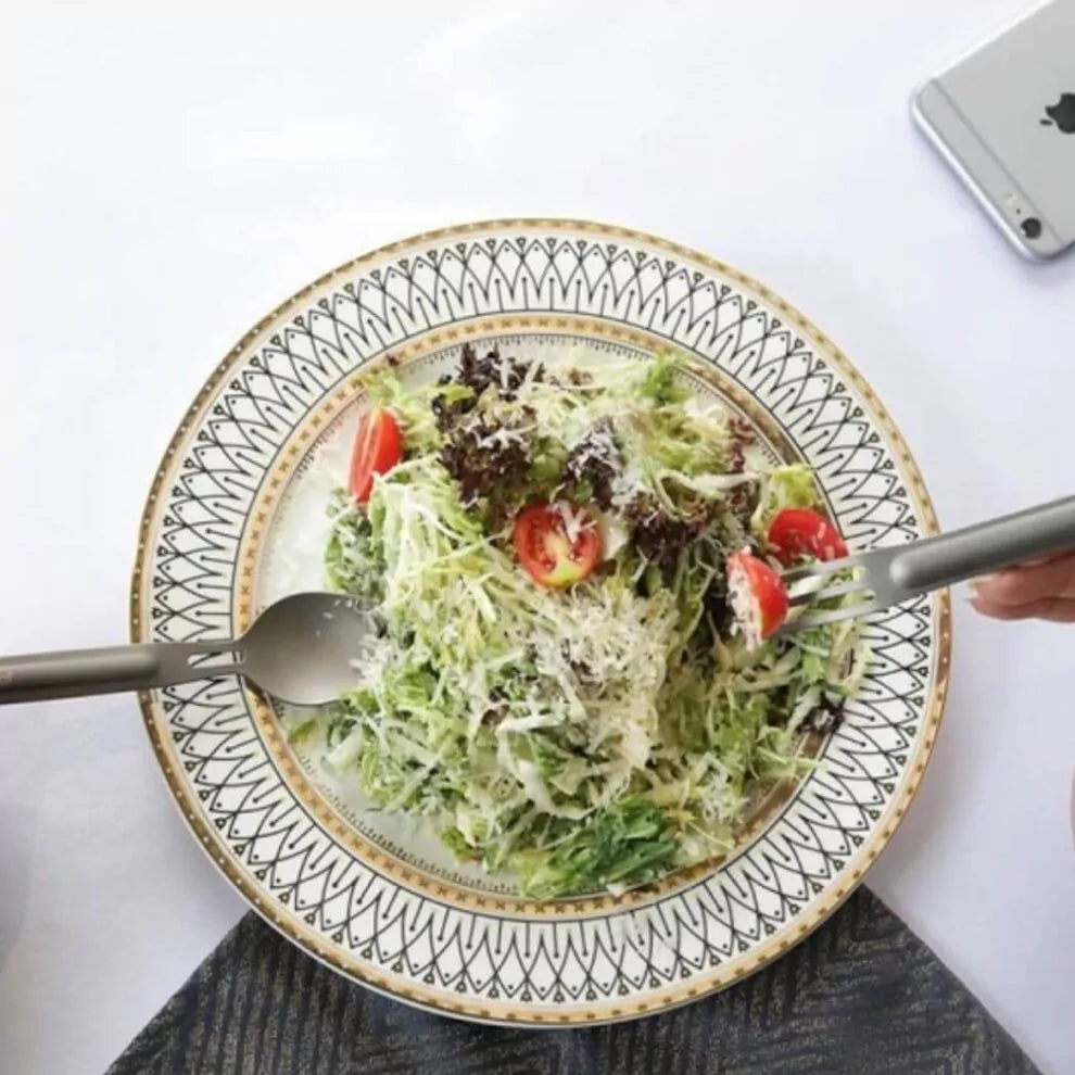 NexTool Titanium Separable Fork and Spoon Set – Lightweight, Durable, Portable Cutlery for Camping and Outdoor Use