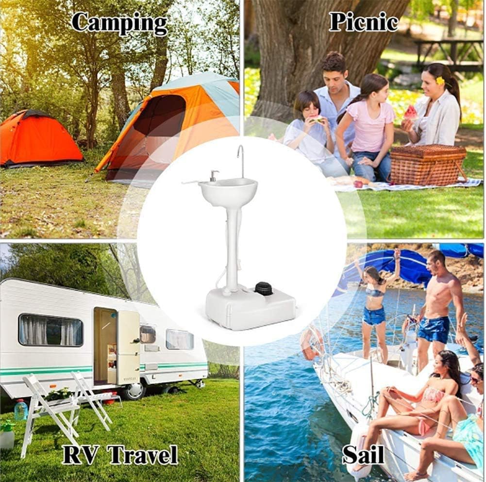 Portable Handwash Sink 17L with Folding Funnel by Porodo