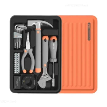 Xiaomi Deli Electrician Tool Set Household Maintenance Hand Tools Box Set T-BOX Wrench Knife Pliers
