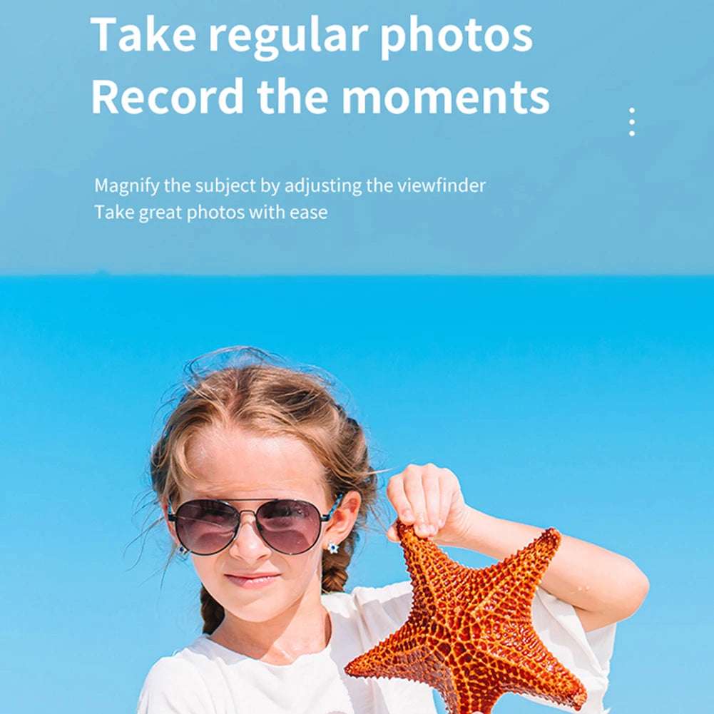 Kids Instant Camera 1080P Kids Camera Instant Print No Ink Printing Digital Camera 180°Flip Lens For Girls Boys