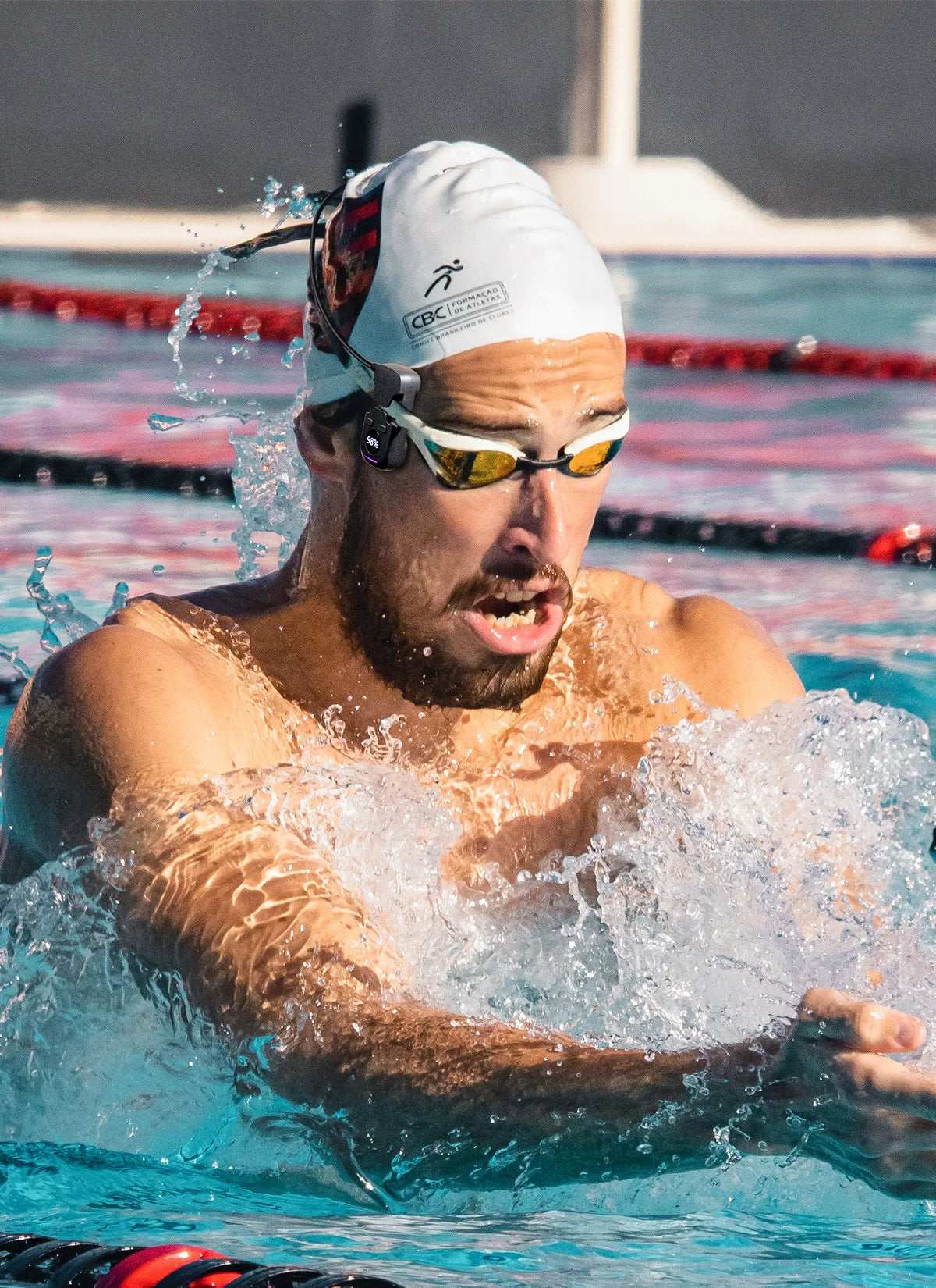 Bone Conduction Headphone Wireless Bluetooth Earphones Mp3 Music Player Hifi 8G Memory IPX8 Waterproof Swimming Headset with Mic