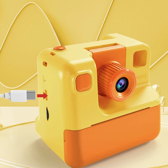 Kids Instant Camera 1080P Kids Camera Instant Print No Ink Printing Digital Camera 180°Flip Lens For Girls Boys