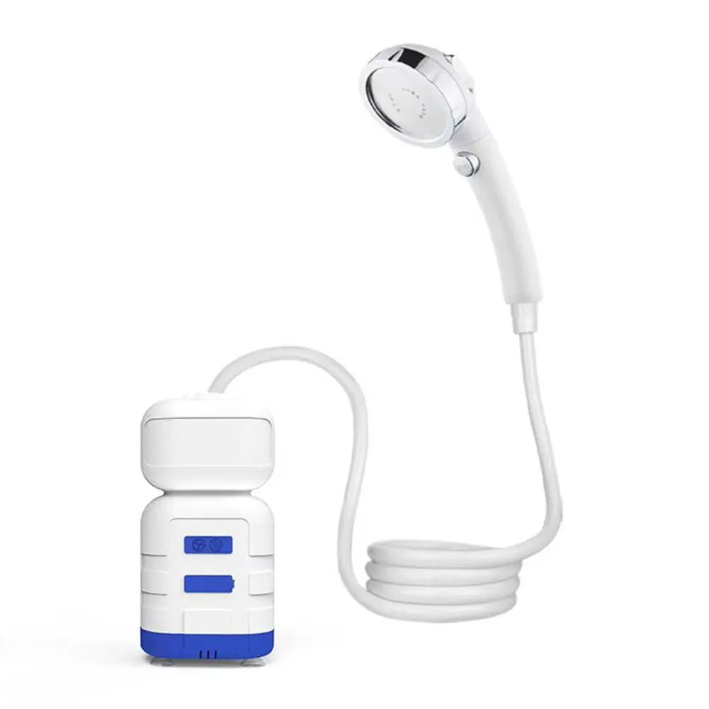 Portable Electric Shower Pump with IPX7 Camping LED Light Waterproof for Outdoor Shower, Dish Washing, Pet Cleaning