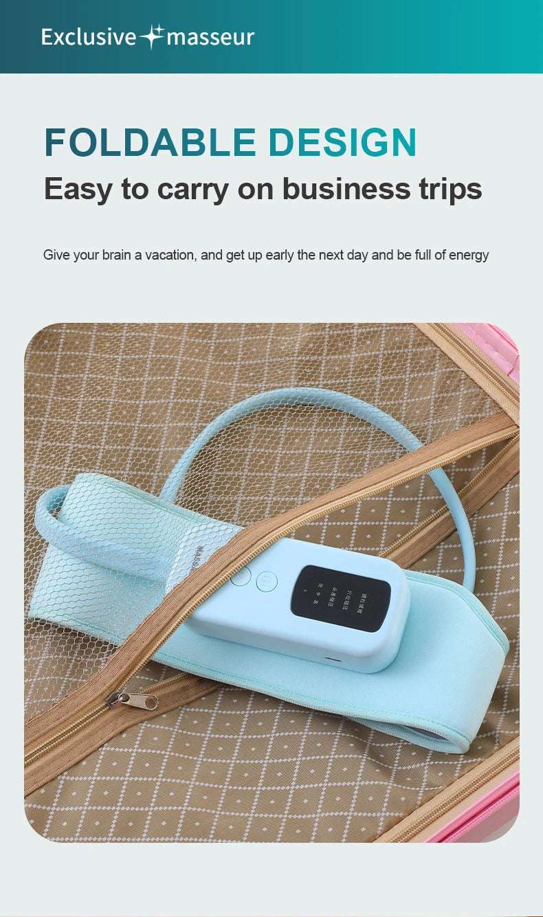 Headache Head Massager Decompressor Kneading Intelligent Head Massager Electric Home Sleep Hot Compress Massager