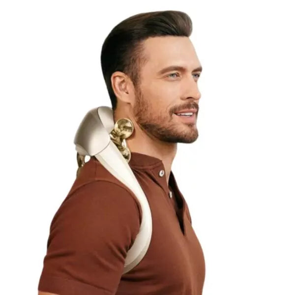 SKG H7 Ultra Shiatsu Neck and Shoulder Massager with Heat, Deep Tissue Kneading, Adjustable Intensity, Portable Electric Muscle Relaxer for Pain Relief