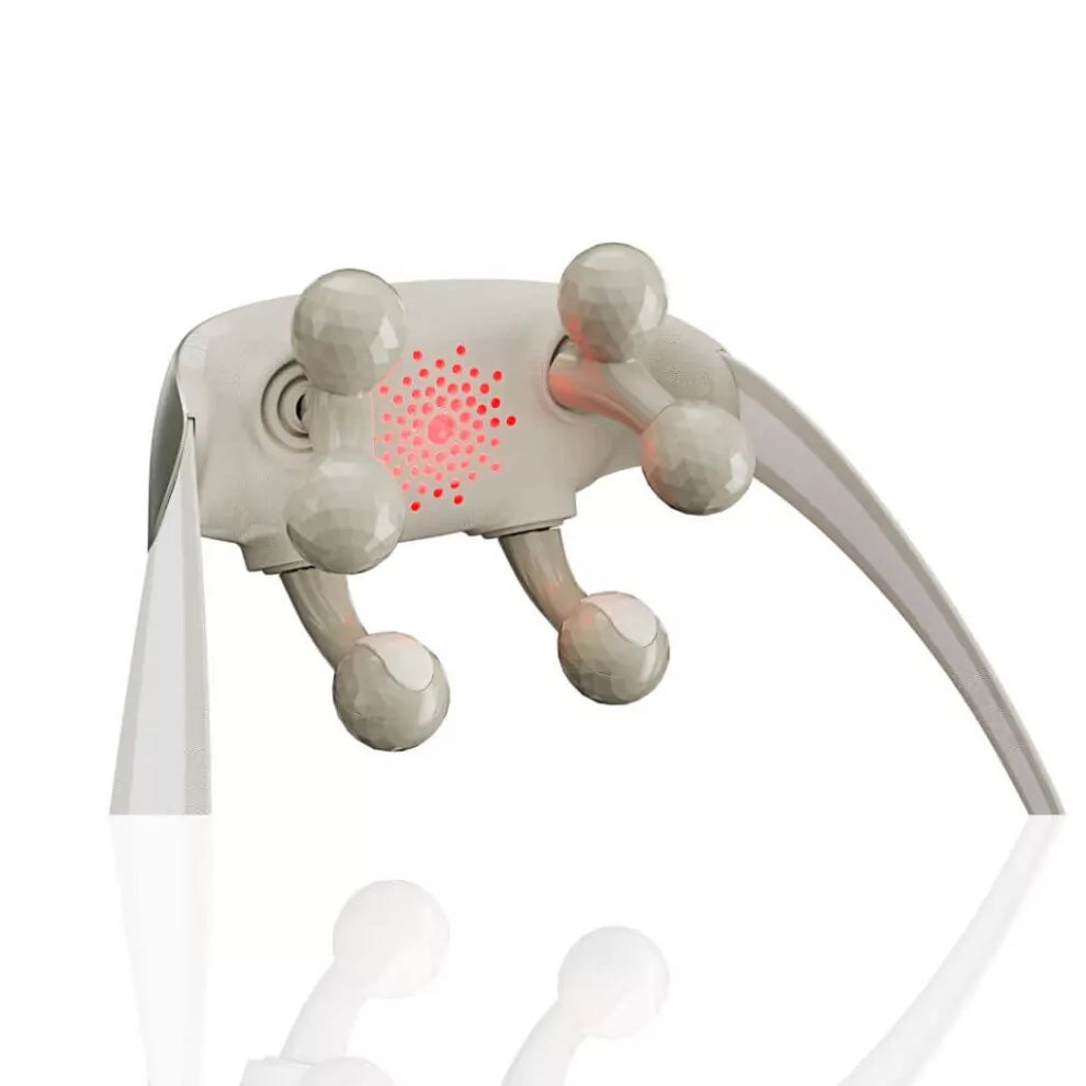 SKG H7 Ultra Shiatsu Neck and Shoulder Massager with Heat, Deep Tissue Kneading, Adjustable Intensity, Portable Electric Muscle Relaxer for Pain Relief