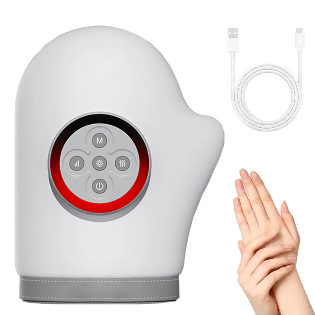 Hand Massager, Cordless Electric Hand Massager with Heat and Compression for Arthritis, Carpal Tunnel, and Hand Pain Relief