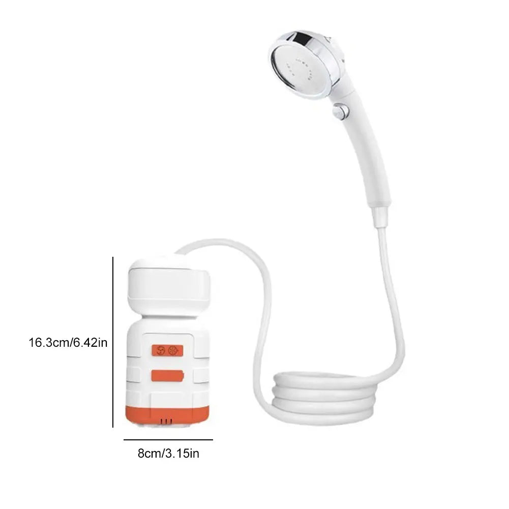 Portable Electric Shower Pump with IPX7 Camping LED Light Waterproof for Outdoor Shower, Dish Washing, Pet Cleaning