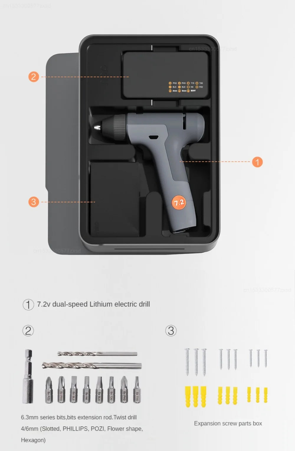 Xiaomi Deli Electrician Tool Set Household Maintenance Hand Tools Box Set T-BOX Wrench Knife Pliers