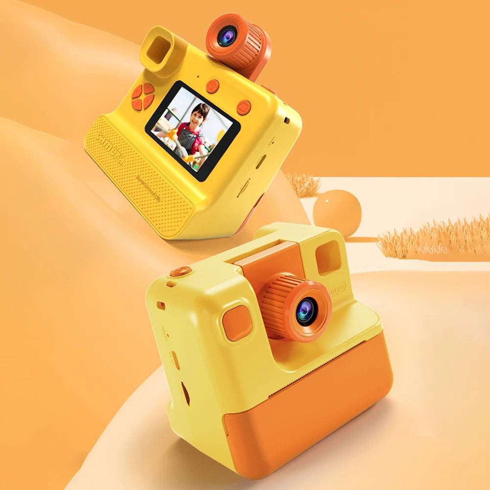 Kids Instant Camera 1080P Kids Camera Instant Print No Ink Printing Digital Camera 180°Flip Lens For Girls Boys