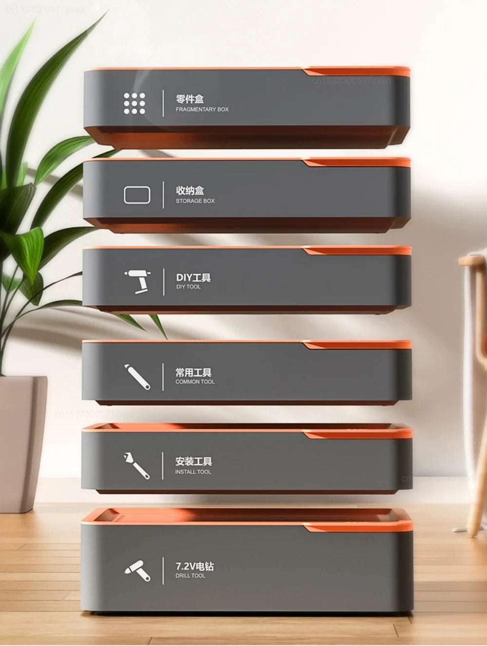 Xiaomi Deli Electrician Tool Set Household Maintenance Hand Tools Box Set T-BOX Wrench Knife Pliers