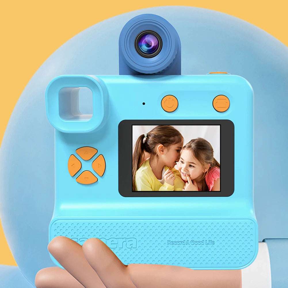 Kids Instant Camera 1080P Kids Camera Instant Print No Ink Printing Digital Camera 180°Flip Lens For Girls Boys