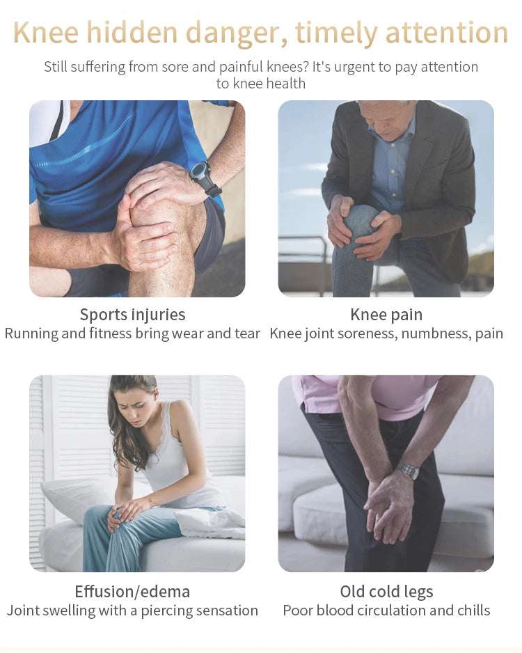 Electric Heating Knee Massager Infrared Physiotherapy Vibration Massage Kneecap Brace