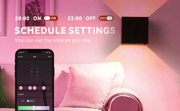 Smart Waterproof Outdoor Wall Light 6W- Dimmable, Multicolor and Tunable Warm and Cool White (2700K-6000K), App & Voice Control Light with Adjustable Light Beem Angle