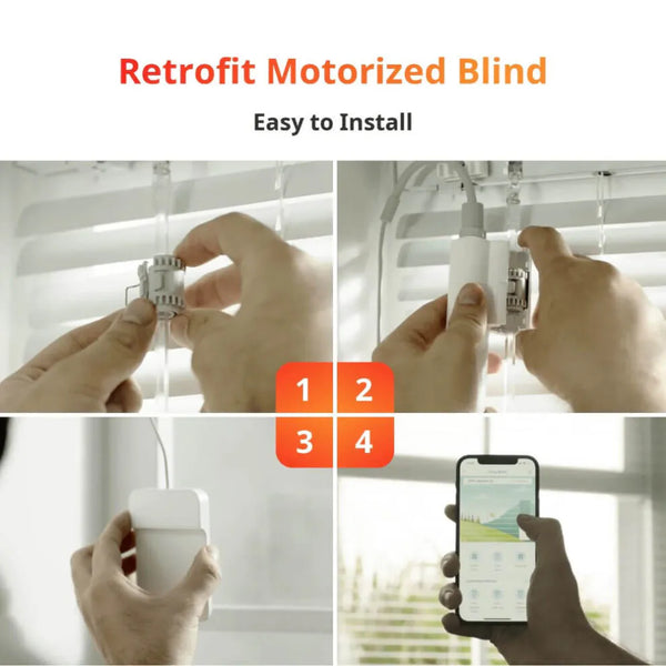 SwitchBot Blind Tilt – Solar-Powered Motorized Blinds Controller for Smart Home Integration
