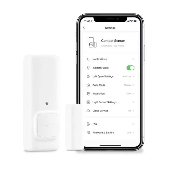 SwitchBot Contact Sensor – Smart Door and Window Security Monitor with Motion Detection, Compatible with Alexa and Google Assistant