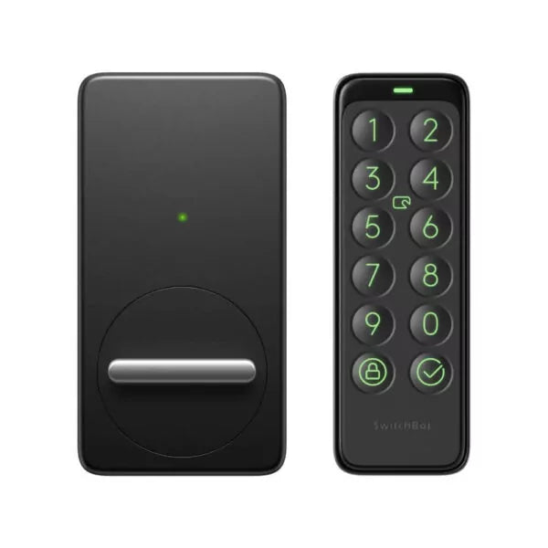 SwitchBot Wi-Fi Smart Lock with Keypad Touch – Fingerprint Keyless Entry Door Lock, Remote Control, IP65 Weatherproof, Fits Existing Deadbolt