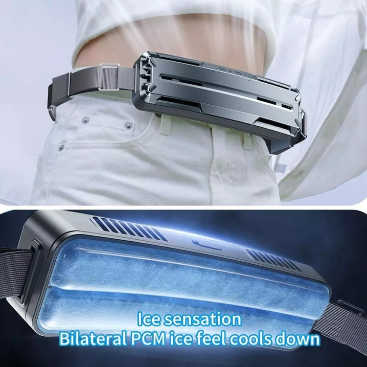 Waist Fan, Belt Fan, Portable Cooling Fan With Charging Function 15H Working Time, Strong Wind Power for Full Body Cooling fan, 3 Speeds, Shirt Fan for Jobsite, Farming, Fishing, Sports and Travelling