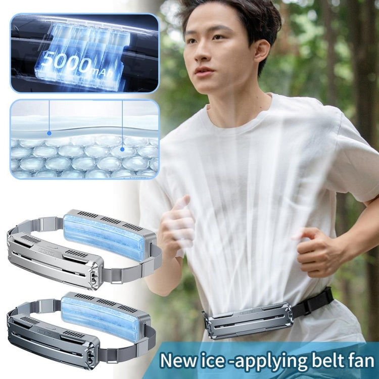 Waist Fan, Belt Fan, Portable Cooling Fan With Charging Function 15H Working Time, Strong Wind Power for Full Body Cooling fan, 3 Speeds, Shirt Fan for Jobsite, Farming, Fishing, Sports and Travelling