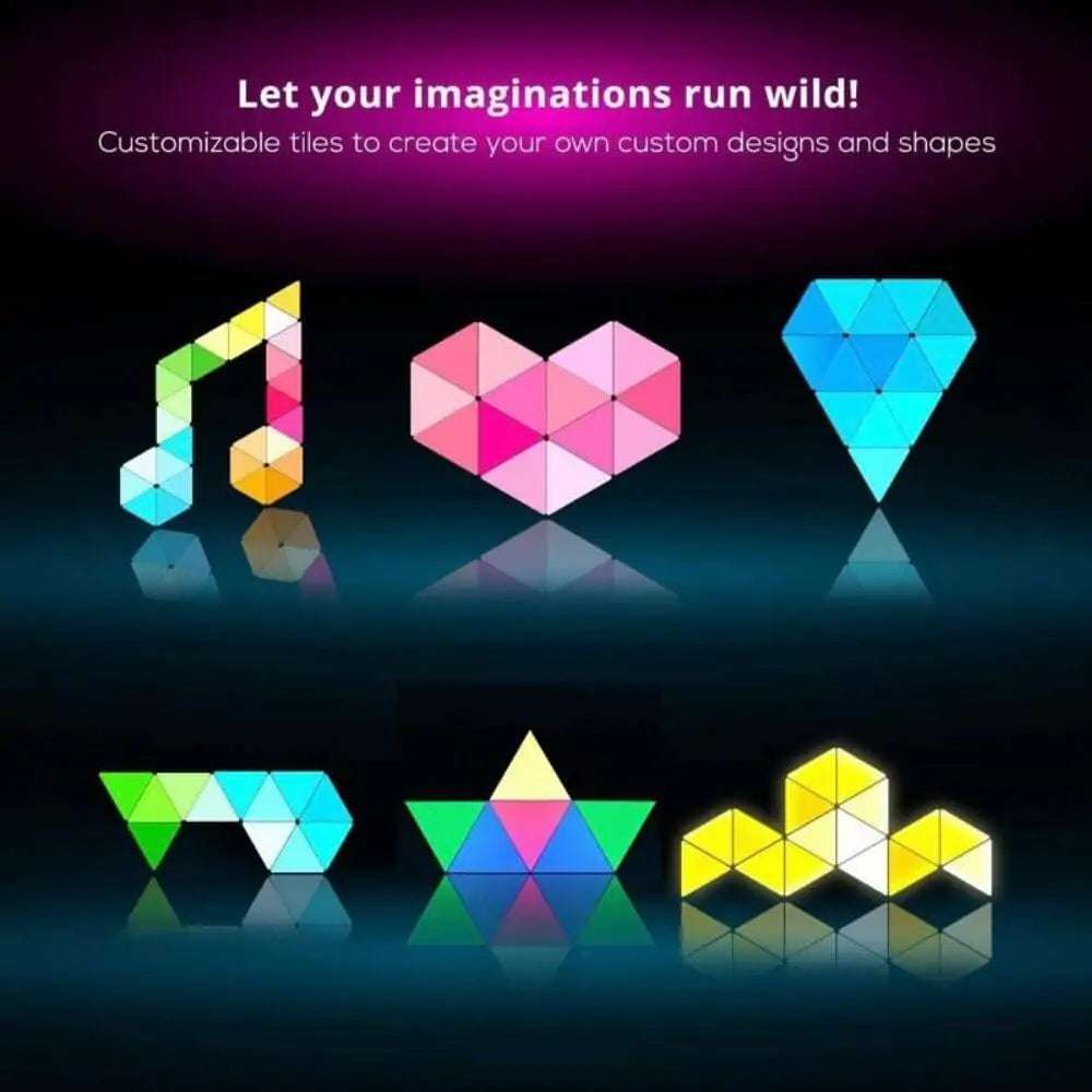 Cololight Triangle Kit 6 Pcs – Ambient Lighting Panels with Music Response
