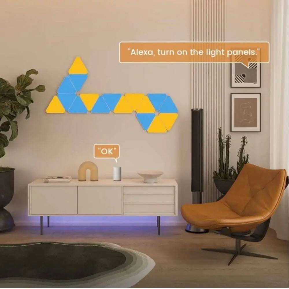 Cololight Triangle Kit 6 Pcs – Ambient Lighting Panels with Music Response