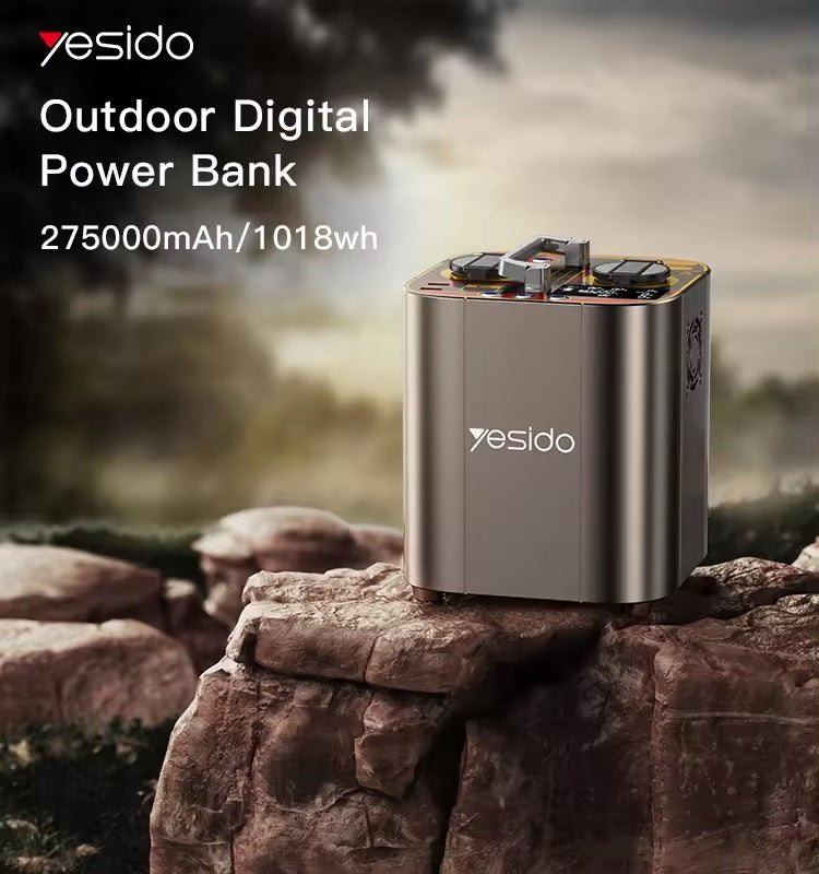 Yesido YP38 Portable Solar Power Station, 1200W with Pure Ternary Power Cell, High-Quality Outdoor Energy Storage for Home and Camping