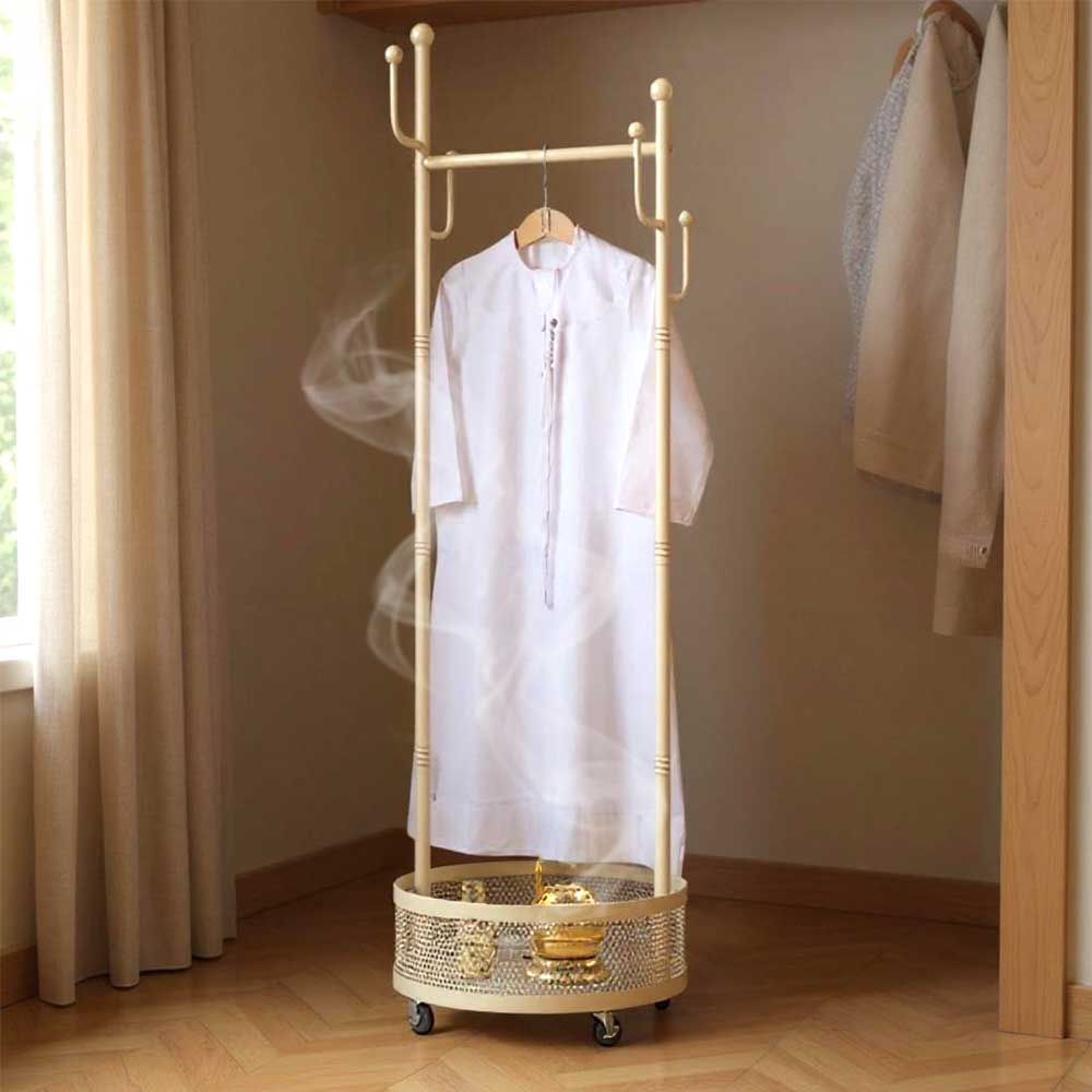 Clothes Incense Burner Stand – 165cm Tall High Quality Bakhoor Burner Stand Hanger with Oud Incense Holders and Accessories