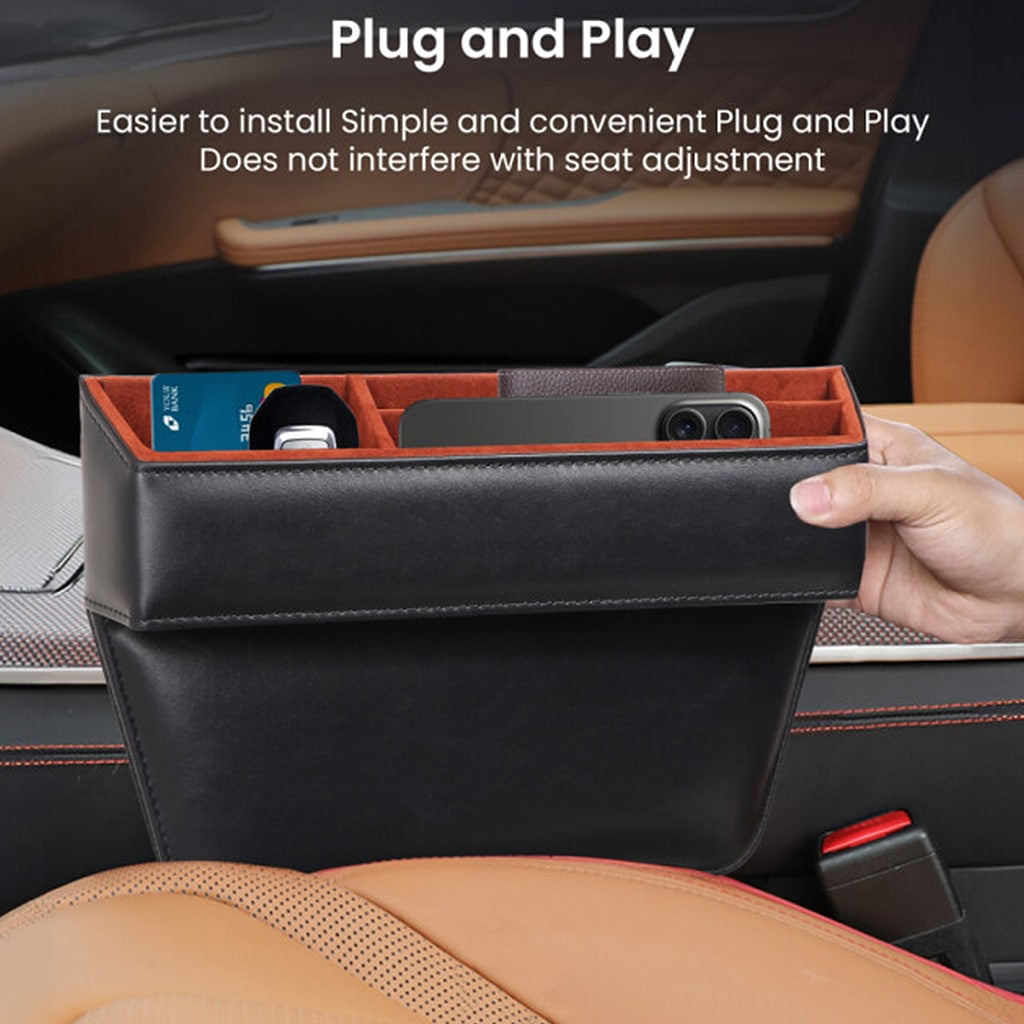 ZHUSE ZS-CA-002 Car Seat Seam Storage Box, Compact & Convenient Organizer for Vehicle