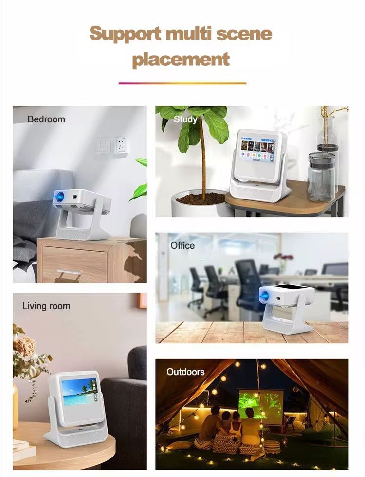 DEBONAIR Touch Play Full HD 1080p Smart Projector | World’s First Touchscreen with Auto (Focus+Screen Fit+Obstacle Avoidance) | Official Android | 11000 Lumens | HDMI USB| 10W Speaker Dual WiFi BT5.0