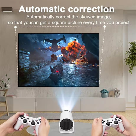 X10 Plus Game Projector Classic Retro Video Game Console 64GB 10000 Games LCD Potable Projector 4K Output Hy300 Projector