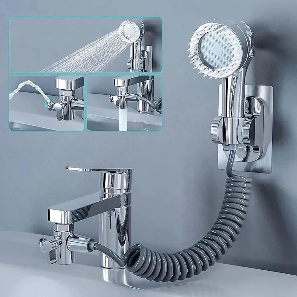Multifunction Universal Water Taps, 3-in-1 Sink Faucet Sprayer, 1080° Swivel Robotic Arm Extension Faucet Aerator, Multi-Function Faucet