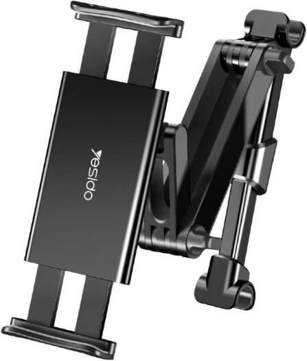 Yesido C117 Car Tablet Headrest Mount Holder For Seat 360 Degree Rotation Compatible With 4.7Inch To 12.9 Inch, Tablets/Iphone 13/Ipads/Smartphones