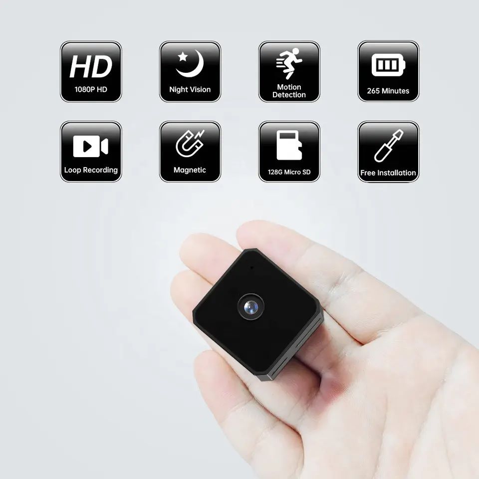 Full HD 1080P Long Time Video Recording Portable Small Camera Home Security Surveillance Miniature Camera
