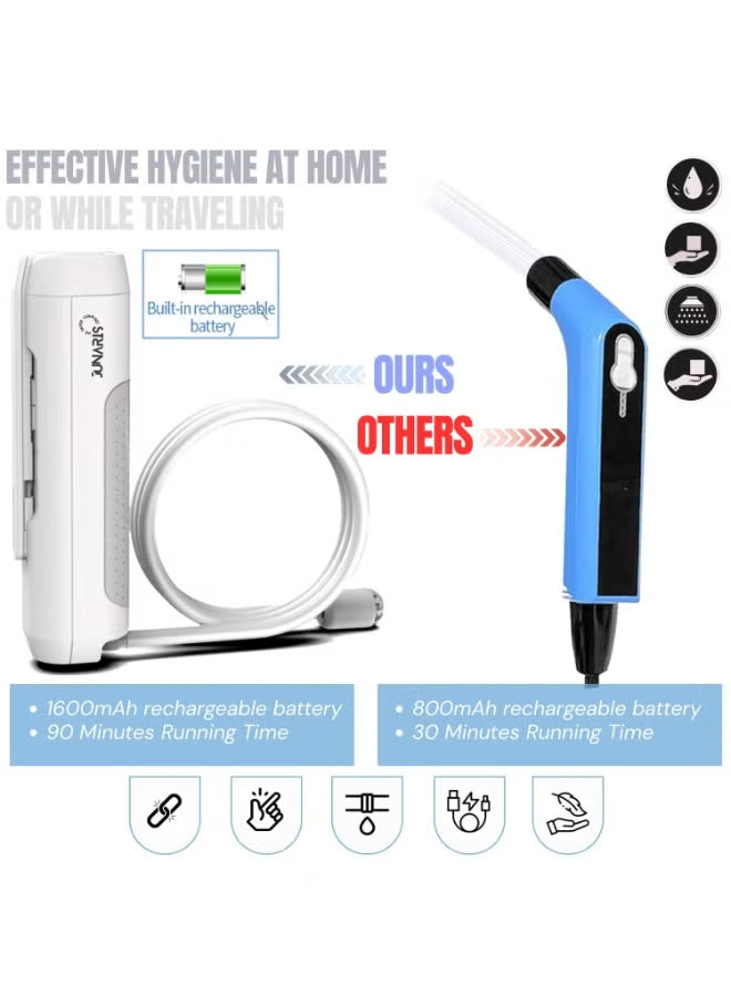Portable Bidet For Travel Shattaf | Portable Shattaf Rechargeable Travel Camping Bidet Shower Sprayer shataf almusafir(Portable Shattaf With 2.5L Container)