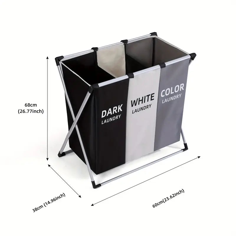 3-Color Large Capacity Laundry Basket