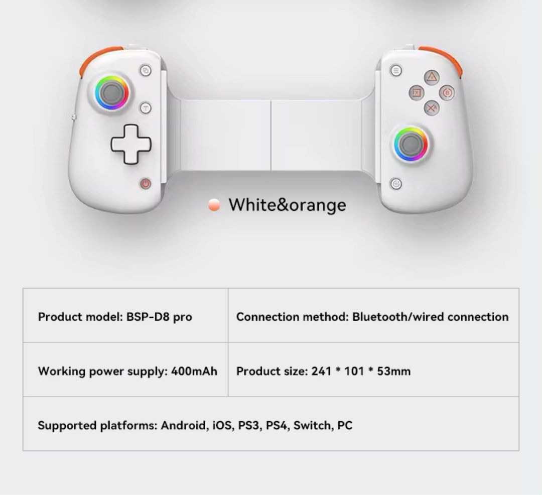 DIY PlayStation Portal BSP-D8 Pro Wireless Bluetooth Gamepad Controller for PS5 & Xbox Remote Play